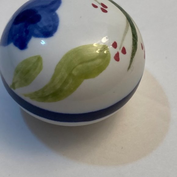 Ceramic Drawer Pull Knobs Cabinet Pulls Flower Floral Set of 27 Blue Green Pink - Picture 10 of 12